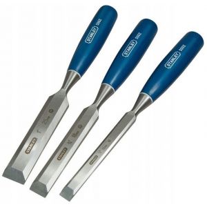 Stanley 0-16-128 Set de 3 ciseaux a bois 5002 (12, 18, 25mm)