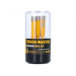 Tough Master TM-DDK5 Jeu de forets diamantés 5 mm, 6 mm, 8 mm, 10 mm , 12 mm, 5 pieces