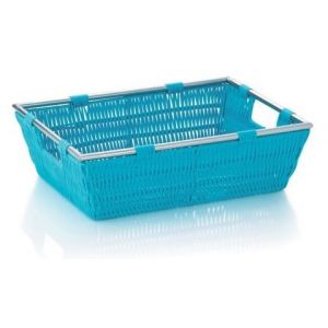 KELA Noblesse panier, 33 &times; 25 &times; 10 cm, turquoise KL-22611