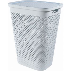 CURVER PURE 55L Panier a linge 43 x 35 x 58 cm, bleu 01918-126