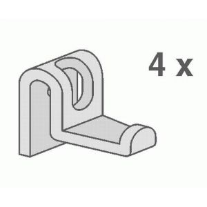 ABUSANITAIR crochets pour Abu Multiset, 4 pcs, anthracite 60A04000099