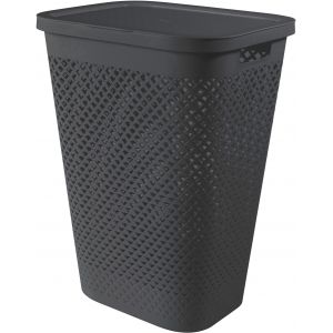 CURVER PURE 55L Panier a linge 43 x 35 x 58 cm, gris 01918-G43