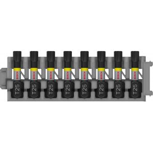 BOSCH Embout PRO Torx Impact, T25, 25 mm, 8 pieces 2608522381