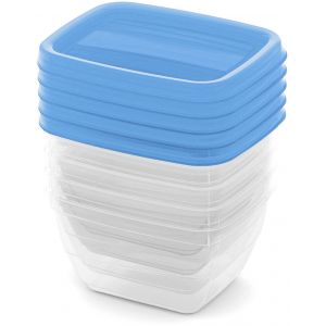 CURVER VEDO 5x0,25L bo&icirc;tes, 11x9x6cm, bleu 03844-051