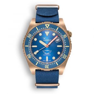 Squale - 1521BRONBL.NB20 - Montre Bracelet - Montre de plongeur 50 ATM - Automatique - 1521 BRONZE