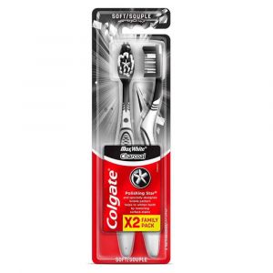 Brosse à Dent Max White Charcoal Soft 2pcs