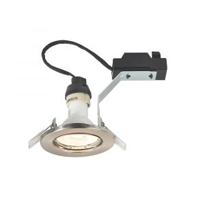 Lot de 10 spots &agrave; encastrer inclinables nickel bross&eacute;s LED Nordlux Canis &agrave; intensit&eacute; variable 2700K 345lm