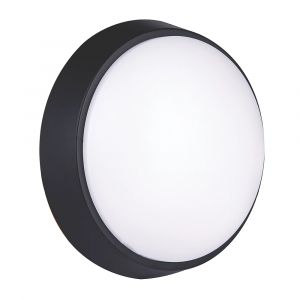 Hublot &agrave; LED rond d'ext&eacute;rieur Luceco noir/blanc 14W 1400lm