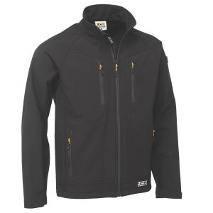 Veste de travail Softshell JCB D+IR noire, taille XL