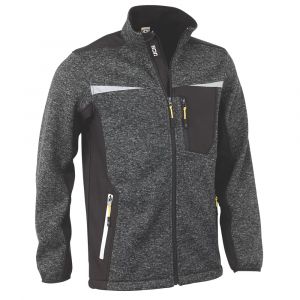 Pull &agrave; fermeture &eacute;clair int&eacute;grale JCB D+IF gris chin&eacute; taille M