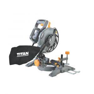 Scie à onglet filaire 210mm 240V Titan TTB795MSW 1400W