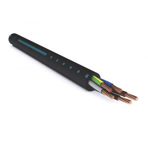 C&acirc;ble d'installation rigide 10mm&sup2; &agrave; 5&nbsp;conducteurs noir La Triveneta U-1000 R2V, 50m, bobine 10mm&sup2;