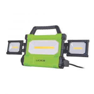 Projecteur de chantier LED filaire ultra-plat Luceco 50W 6500K 5400lm IP54