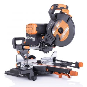 Scie à onglet radiale coulissante double biseau filaire 255mm 220-240V Evolution R255SMS-DB+ 2000W