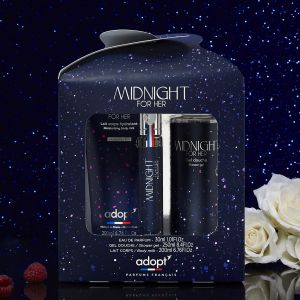 Midnight for Her Coffret Eau de parfum 30 ml + Gel douche 250 ml + Lait corps 200 ml