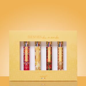 Tresors du Monde Coffret 4 x eaux de parfum 30 ml Mexico mi amor + Bahia samba + Izmir saphir + Marrakech royal