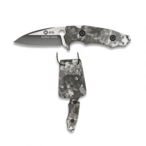 Couteau K25 kydex Black python 32465 lame 7 cm