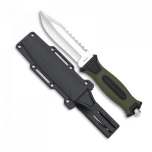 Couteau tactique Albainox 32539 lame 12 cm manche caoutchouc