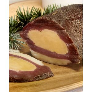 Colis de Noël pour réaliser la recette magret de canard séché fourré au foie gras