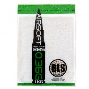 Sachet 1 Kg Billes BLS Précision 0.36 g 6 mm Blanches