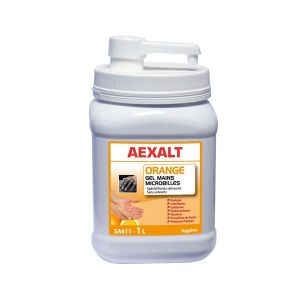 Gel mains microbilles spécial fortes salissures 1 L ORANGE Aexalt