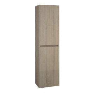 Colonne 40 cm couleur Frêne molina 2 portes 2 étagères amovibles et 1 étagère fixe en bois BALI Allibert