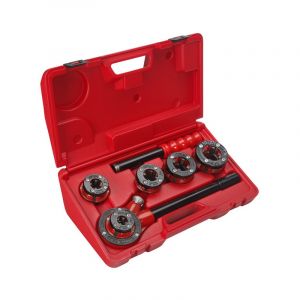 Filière ronde standard Britannique BSPT Droite : 1/2 3/4 1 1.1/4 en coffret plastique Virax