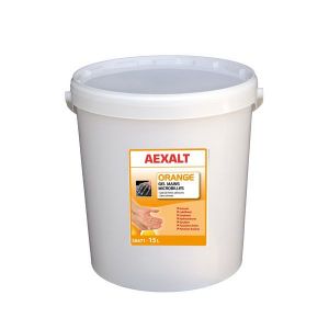 Gel main microbilles sans solvant spécial salissures fortes parfum orange 15 L Aexalt