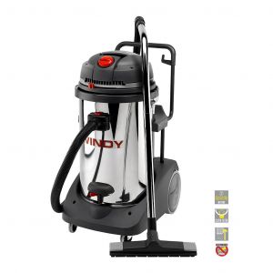 Pro - Aspirateur eau et poussières 3 moteurs en inox 3600W 78L 195l/s - WINDY 378 IR Lavor