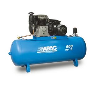 Abac - Compresseur d'air à pistons bi-étagés 400 V Tri 10 CV 500 l - B7000F/500 HT 10 ABAC