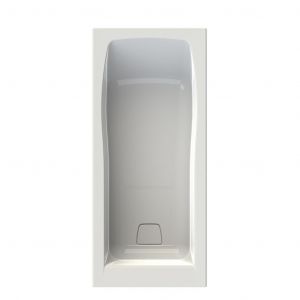 Baignoire rectangulaire en Toplax 170 x 75 x 53,5-55 cm 190 L avec pieds Cosmo Allibert