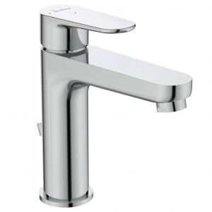 Ideal Standard - Mitigeur lavabo Ch3 bec fixe avec tirette et vidage polypropylène H 176 mm blanc - Kheops New Ideal standard