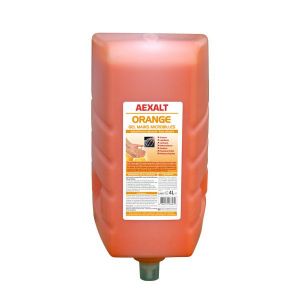 Gel mains microbilles spécial fortes salissures 4 L ORANGE Aexalt