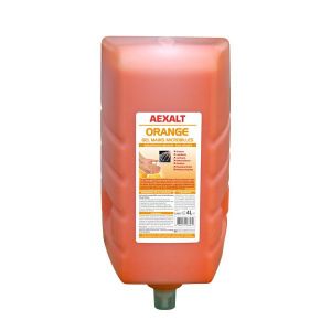 Gel mains microbilles spécial fortes salissures 4 L ORANGE Aexalt