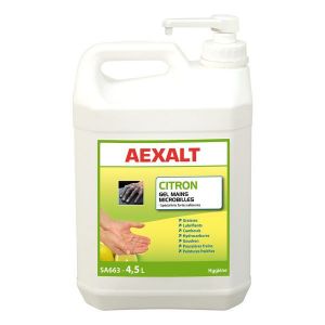 Gel mains microbilles spécial très fortes salissures 4,5 L CITRON Aexalt