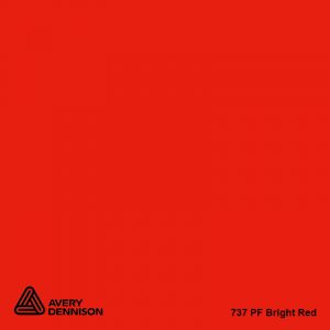 Avery 700 brillant 737 bright red adhésif permanent 1230 mm x 50 m(737/1.23)