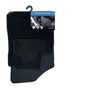 Jeu de 4 Tapis voiture moquette noir pour CITROEN - semi sur mesure - R&eacute;f. 244680