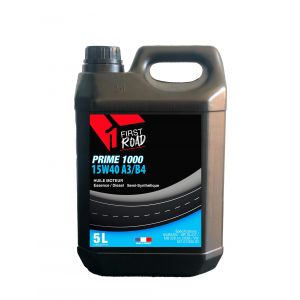 Huile moteur essence/diesel FIRST ROAD 15W40 5 litres (A3/B4, PRIME 1000) - Réf. 312179
