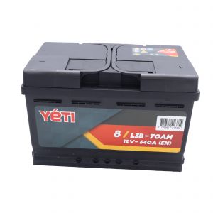 YETI - Batterie voiture n&deg;8 L3B 70AH 640A - R&eacute;f. YETIL3B70