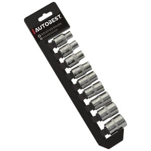 AUTOBEST - Lot de 9 douilles Torx femelle (E10 &agrave; E24) - R&eacute;f. 325531
