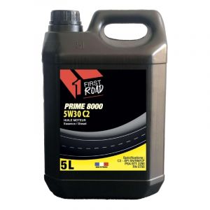 FIRST ROAD - Huile moteur essence/diesel  5W30 5 litres (C2, FAP, PRIME 8000) - R&eacute;f. 312176