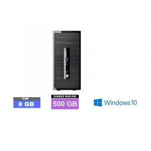 UC HP PRODESK 400 G2 MT PENTIUM - SSD 500 Go -  RAM 8 GO - WINDOWS