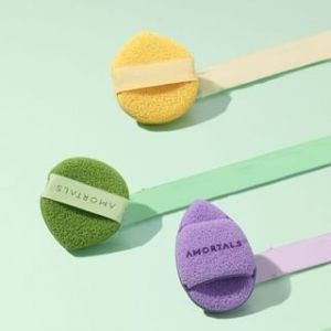 AMORTALS - Smiley Cleansing Puff - 2 Types 1pc