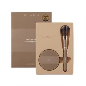 MACQUEEN - Fake Up 3 Color Shading & Brush Set- 3 Types Neutral Brown