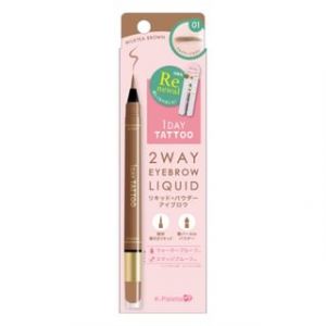 K-Palette - 1 Day Tattoo 2 Way Eyebrow Liquid 01 Milktea Brown