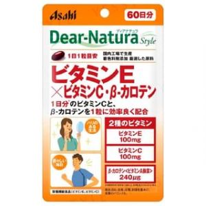 Dear-Natura Style Vitamin E x Vitamin C and Beta-Carotene 60 tablets