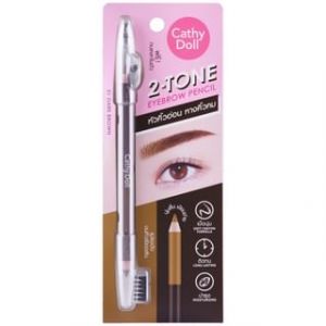 Cathy Doll - 2-Tone Eyebrow Pencil 01 Dark Brown