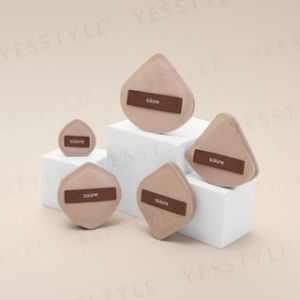 Solone - Souffle Makeup Puff Cocoa Series FC03 Fan Shaped