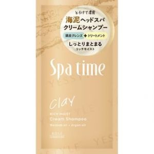 Kose - Spa Time Clay Cream Shampoo Rich Moist Sachet 30g