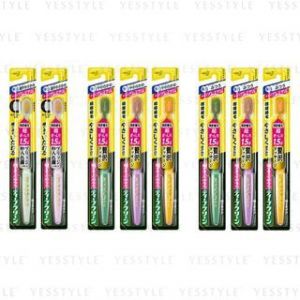 Kao - Deep Clean Fully Premium Compact Toothbrush 1 pc - Random Color - Normal